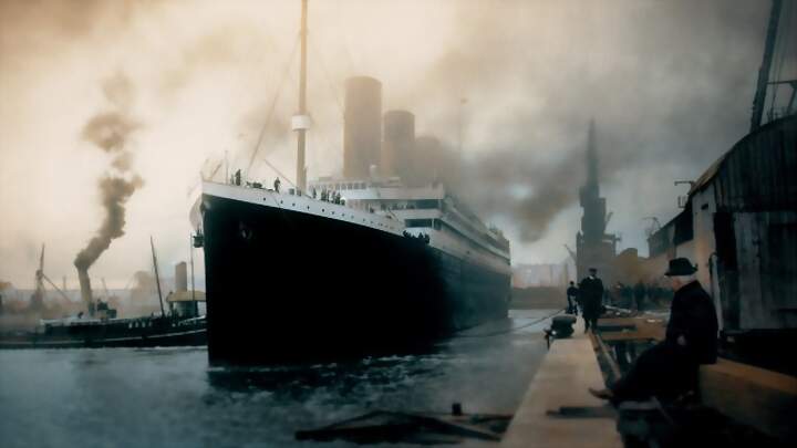 El titanic en color